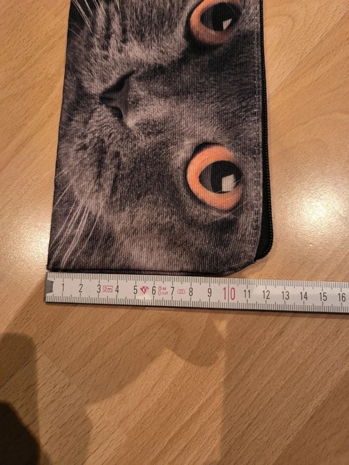 Trousse chat grise - photo numéro 4