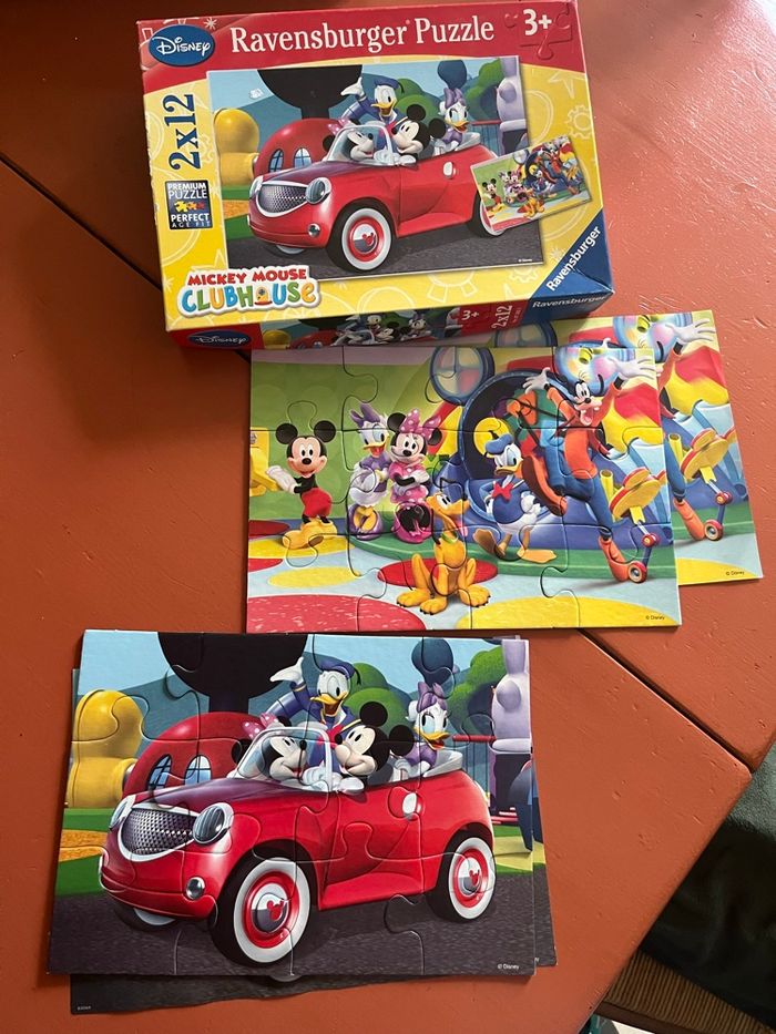 Puzzle x 2 Mickey Mouse  Ravensburger  3 ans