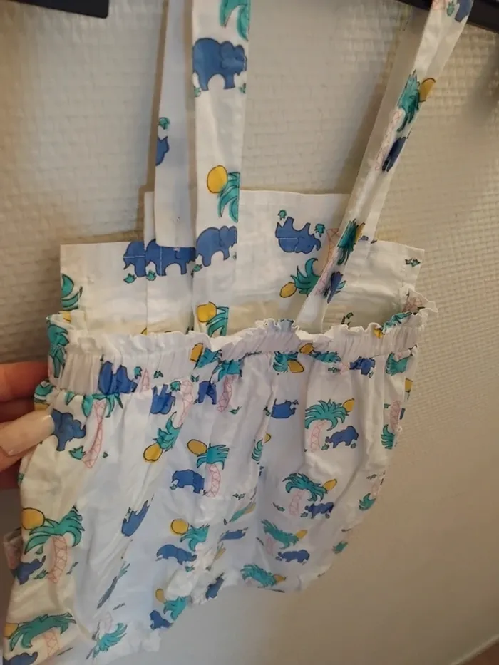 Salopette mixte neuf 12mois 100%coton - photo numéro 5