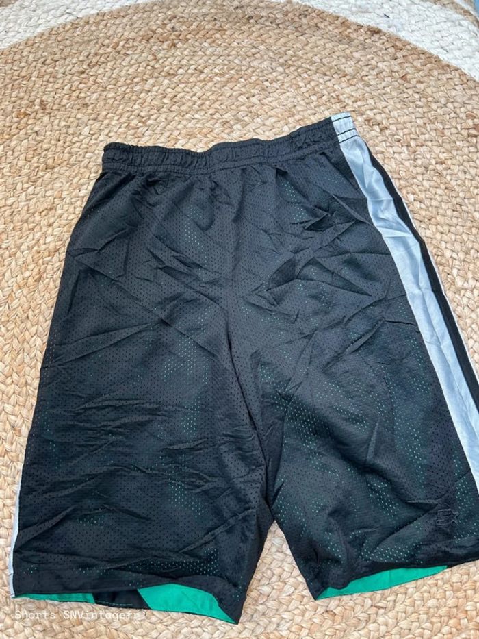 Short Starter Homme Réversible Noir Blanc Vert | Taille S | Très Bon État | SNVintagefr | BS485