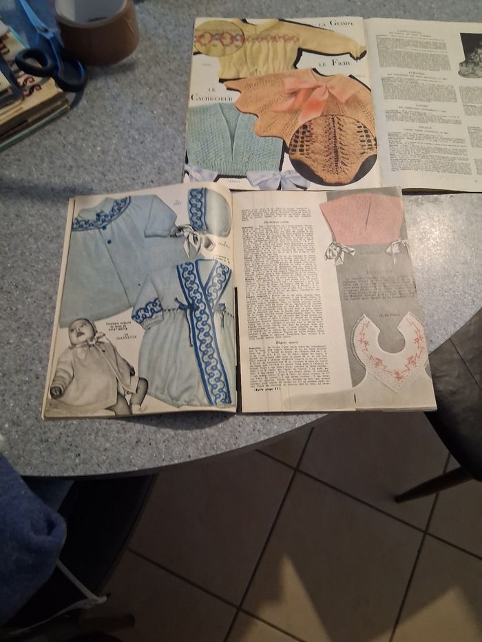 Lot de 2 livres modèle layette vintage - photo numéro 2