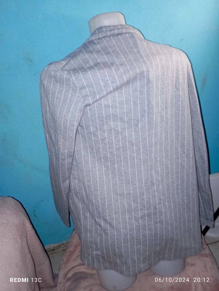 Veste trench gris avec poche taille M - photo numéro 2