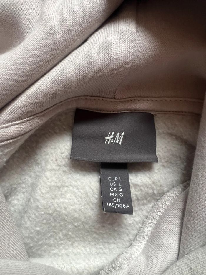 Pull à capuche H&M homme taille L - photo numéro 4