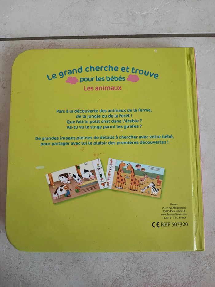 Livre le grand cherche et trouve pour les bébés - Les animaux - photo numéro 3