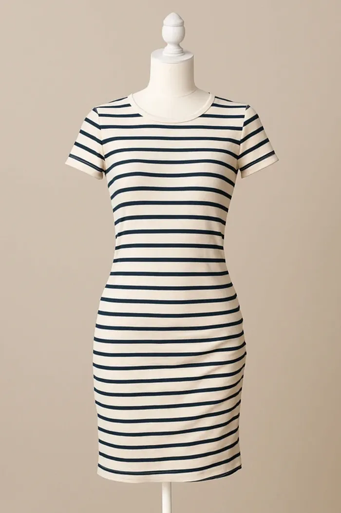 Robe femme à rayures