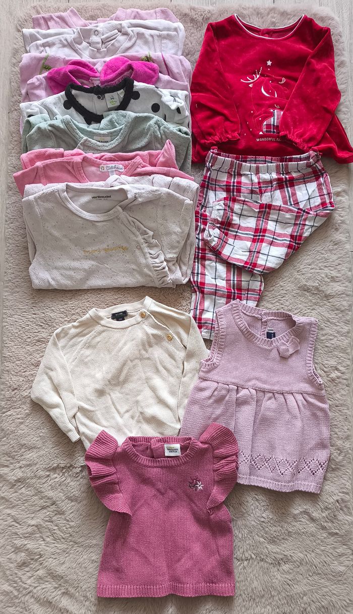 Lot bébé fille – 12 mois – Automne/Hiver – 24 pièces - photo numéro 5