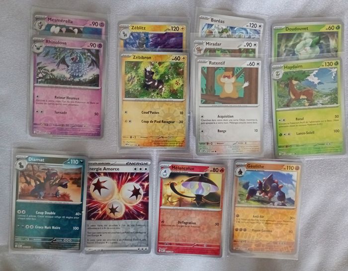 Lot de 80 cartes Pokémon Pokéball/Rev/Holo/Co EV10.5 Flamme Blanche Sans double 🇫🇷 - photo numéro 7