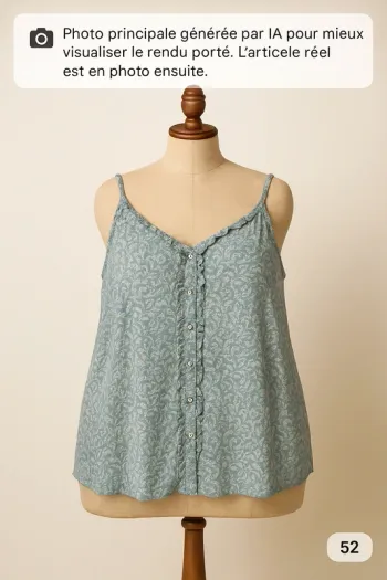 Chemisier sans manches fluide Kiabi T52