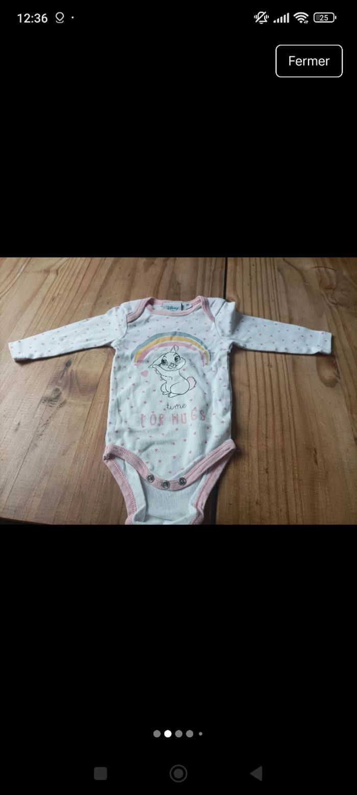 Lot de bodies bébé fille taille 3 mois - photo numéro 2