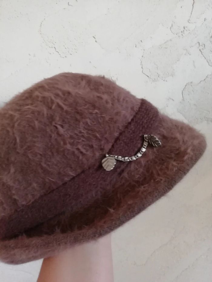 Chapeau hat cloche automne hiver autumn winter marron brown - photo numéro 3