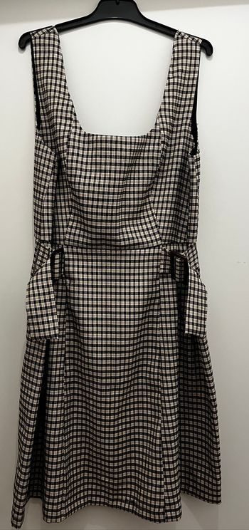 Robe à carreaux sans manches Daphnea