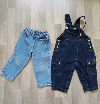 1 jean 1 salopette