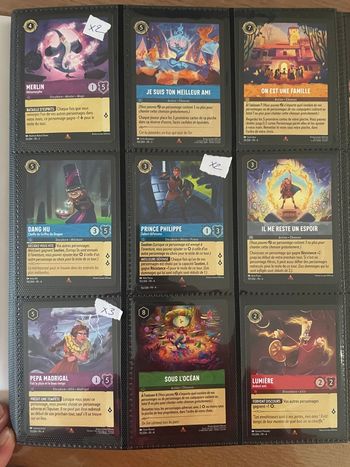 Cartes Lorcana Rares chapitres 2/3/4