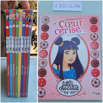 BD Les Filles au chocolat 🍫 tome 1 🩷 Coeur cerise 🍒