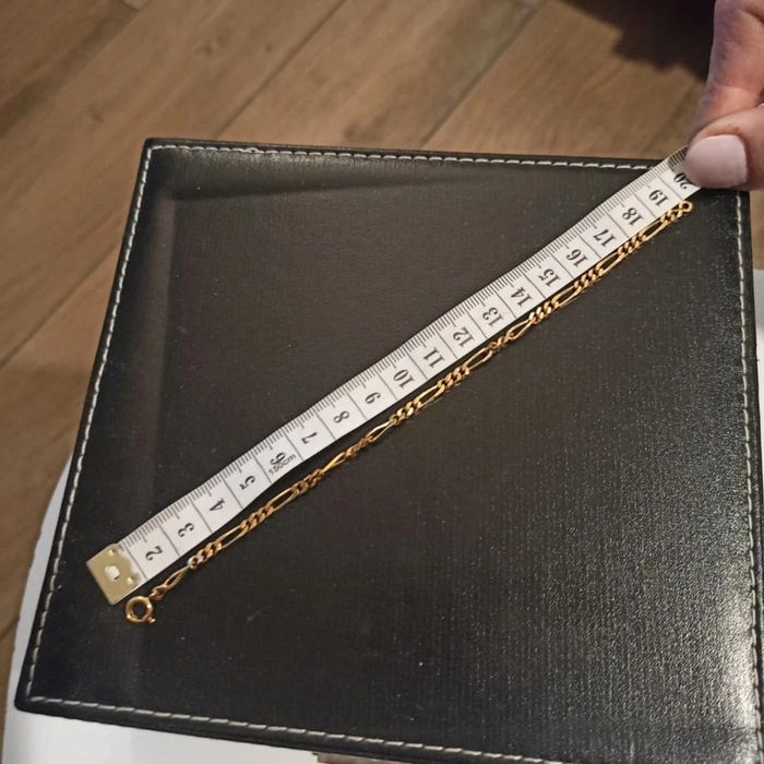 Gourmette plaquée or jaune 19cm - photo numéro 2