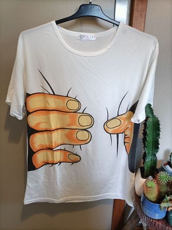 Tshirt blanc motif humoristique