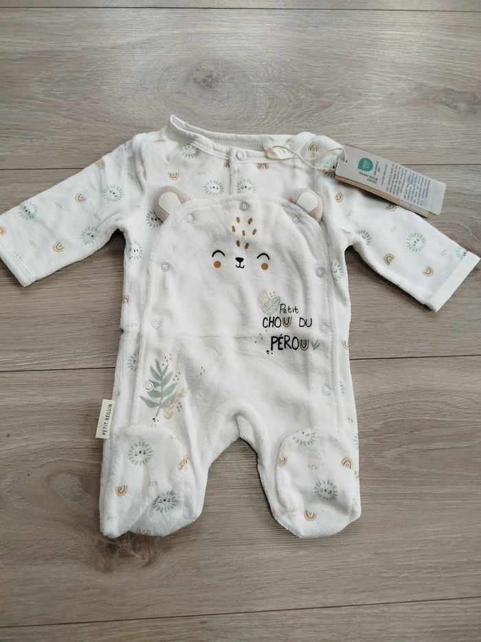 Pyjama petit béguin 0 mois 50 cm neuf - photo numéro 2
