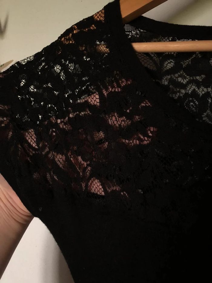 Robe moulante noire dentelle - Kookai - photo numéro 6