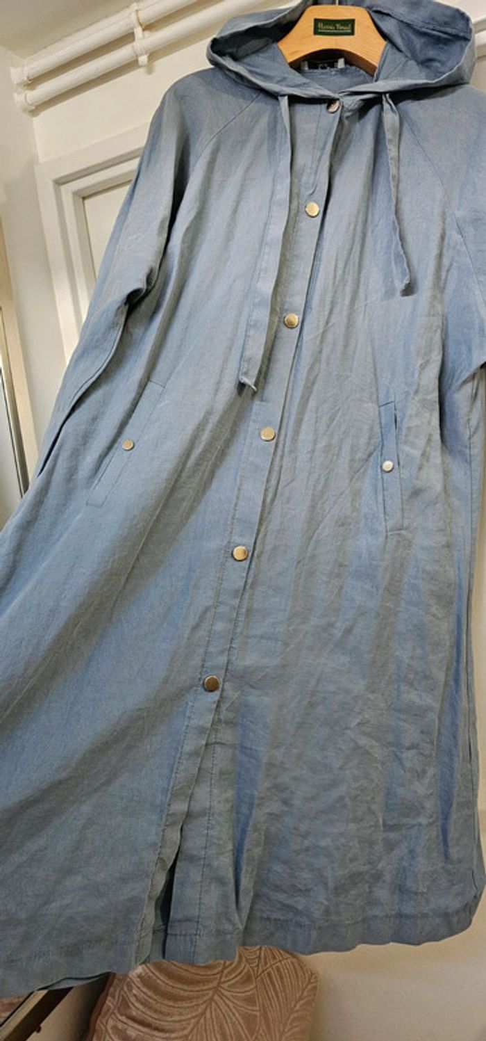 Veste longue Gilet long Blazer effet Lin KOLL Taille 40/42