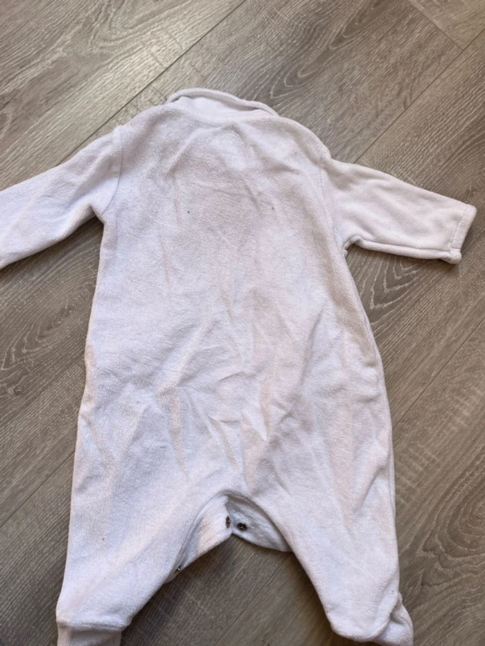 2 pyjamas blancs bébé 3 mois mixte - photo numéro 6