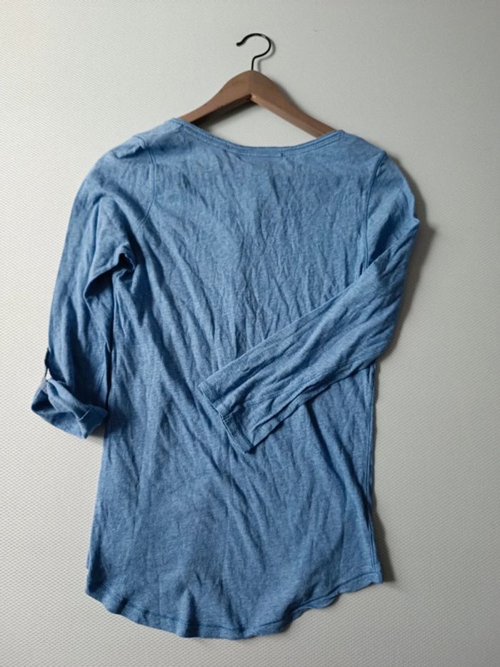T-shirt long bleu L.O.G.G h&M - photo numéro 6