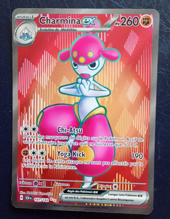 Carte pokémon Charmina Ex 161/142 EV07 Couronne Stellaire SCR 🇫🇷