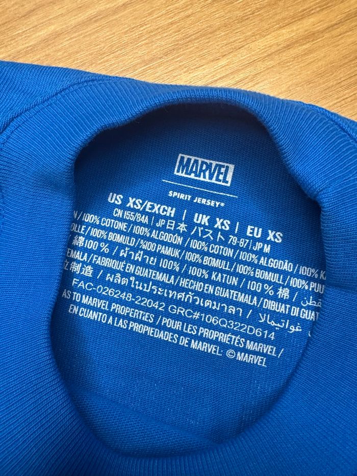 Spirit Jersey Marvel Avengers Campus Disneyland gris et bleu - photo numéro 7