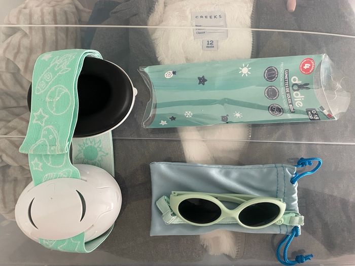 Lunette et casque anti bruit