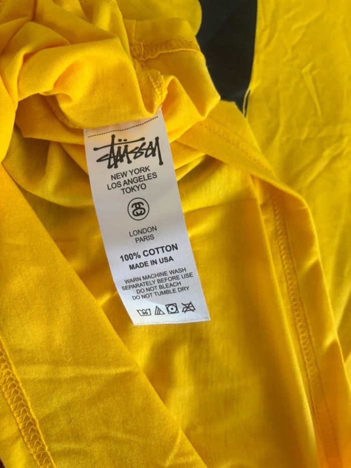 T-shirt Rework taille L jaune moutarde motif carte «as de pique» - photo numéro 9