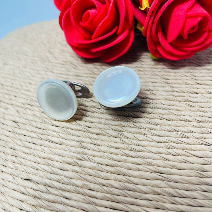 🔥 Boutons de manchette chic et raffiné . Vintage. Nacre véritable - photo numéro 4
