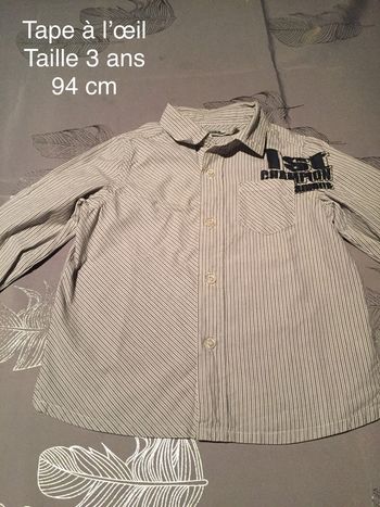Chemise rayée Tape à l’oeil Taille 3 ans