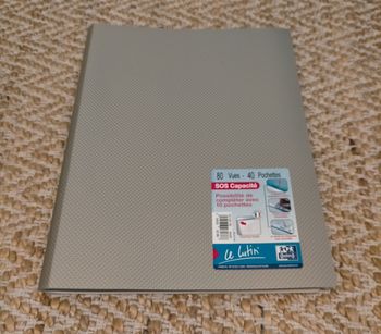 Porte vue oxford 80 vues Gris