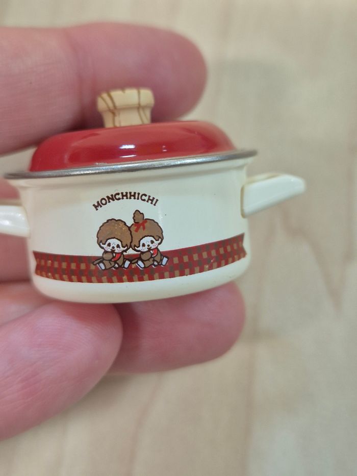 Gashapon mini figurine Monchhichi (Kiki) : Fait-tout - photo numéro 2