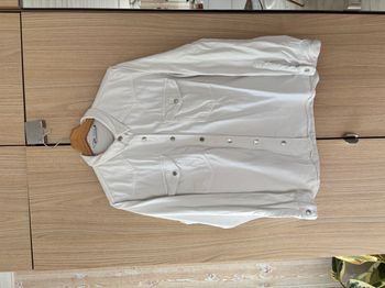 Surchemise / veste en jean blanche Zara – Taille XL – 100% coton 🤍