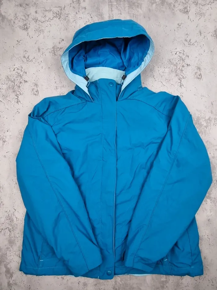 Doudoune L.L. Bean bleue doublée – Taille L Femme (mesures en photos)