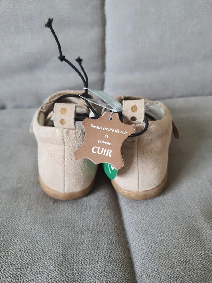 Baskets montantes en cuir Obaïbi pointure 23 neuf avec étiquettes - photo numéro 3