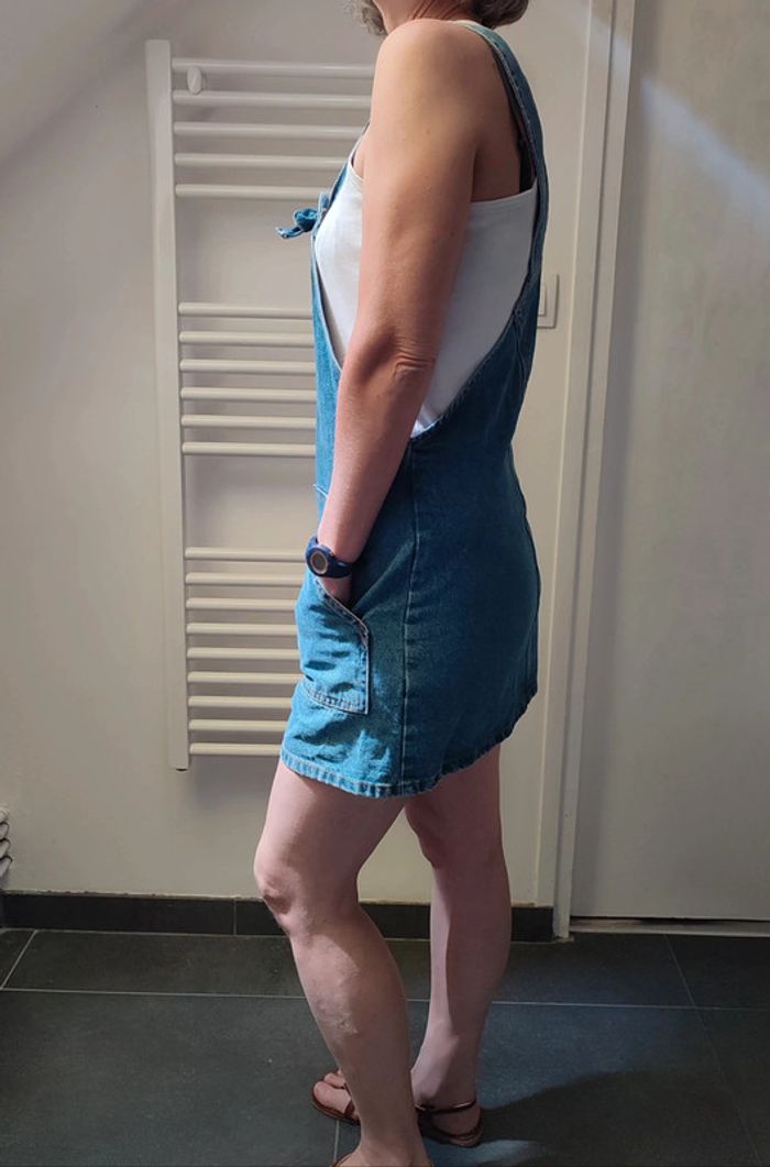 Robe salopette en jean M - photo numéro 3