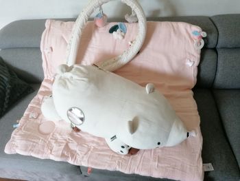 Lot de jeux d'éveil 1er âge, tapis d'éveil et ours polaire blanc vert baudet