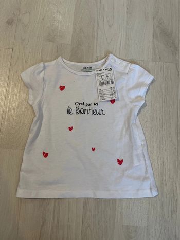 T-shirt 6 mois bonheur neuf