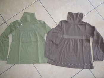 lot de 2 cols roulés Tout Compte Fait T 10ans