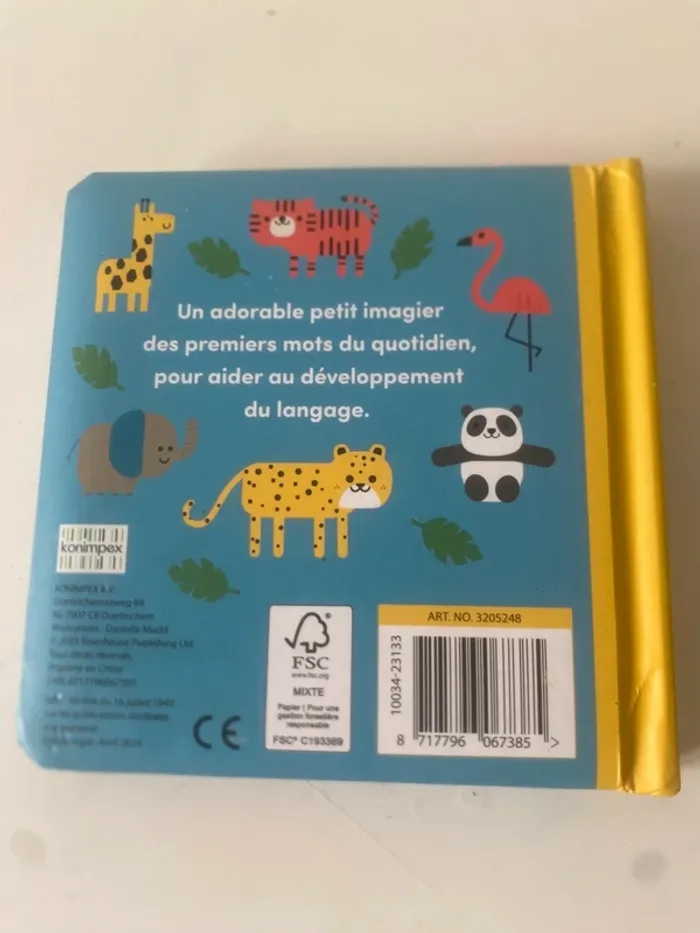 Petit livre pour bébé - Les Animaux Sauvages - photo numéro 3