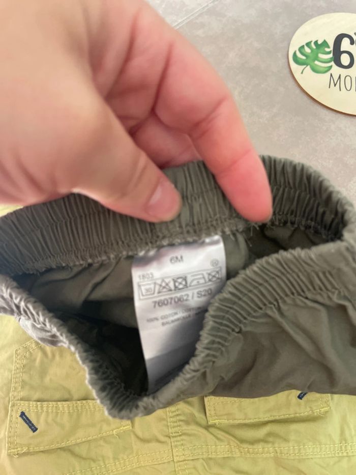 Lot de deux shorts pantalons taille 6 mois obaibi - photo numéro 8