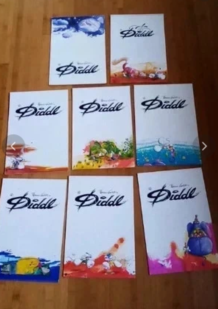 Lot blocs diddl - 8 blocs diddl A4 anciens