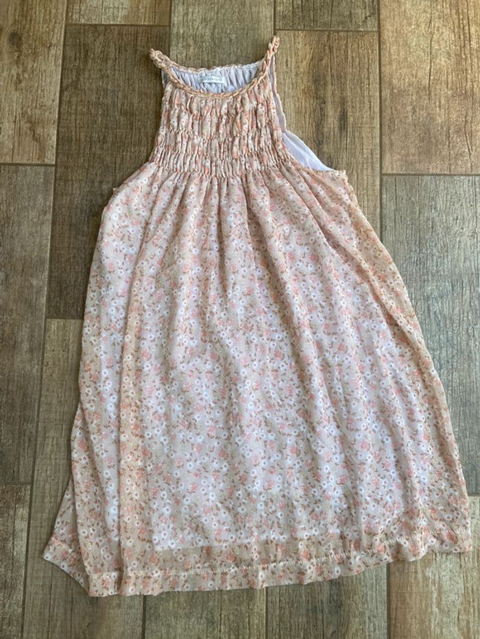 Robe courte d’été à fleurs