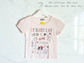 T-shirt 8 ans Influx (25f-29-mag)