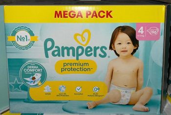 Pampers Premium Protection mega pack taille 4
