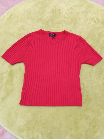 Pull sans manche rouge Jennyfer taille XS