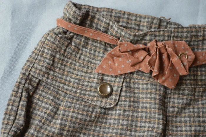 Short à carreaux Zara Baby 18-24 mois - Marron - photo numéro 2
