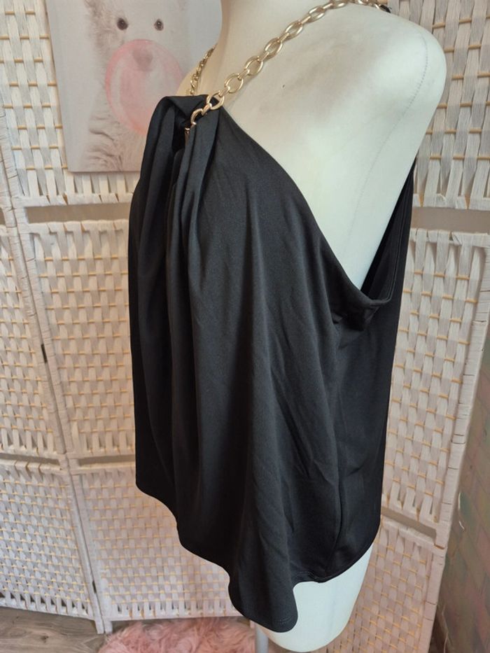 💕Jolie Top noir élégant et chic à chaînette –femme TXl / 42 mosquitos 💕 - photo numéro 5
