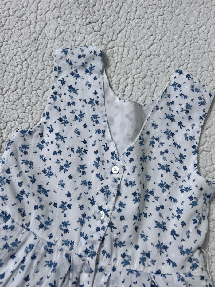 Robe de cérémonie à fleurs bleues taille 7 ans Vertbaudet - photo numéro 5